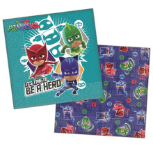 PJ Masks It's Time To Be A Hero Paper Disposable Napkins (Pack of 16)