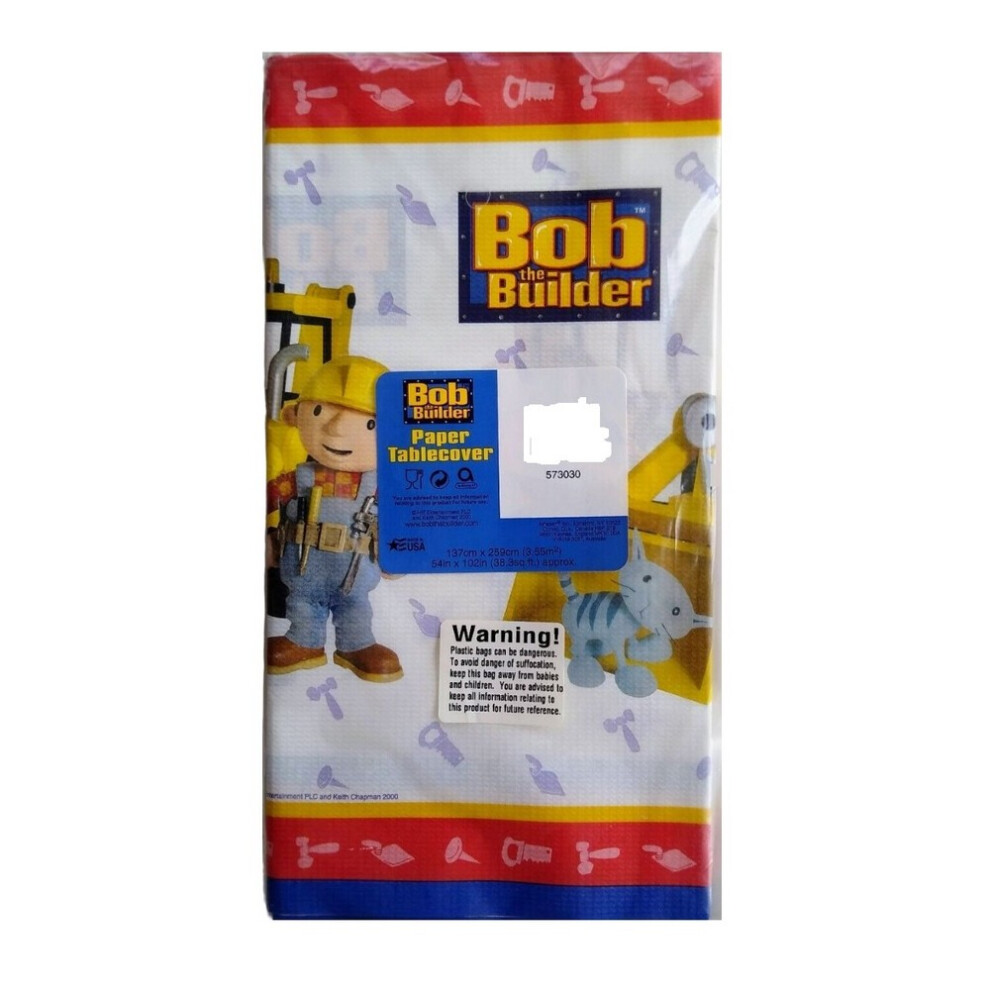 Bob the Builder Paper Party Table Cover