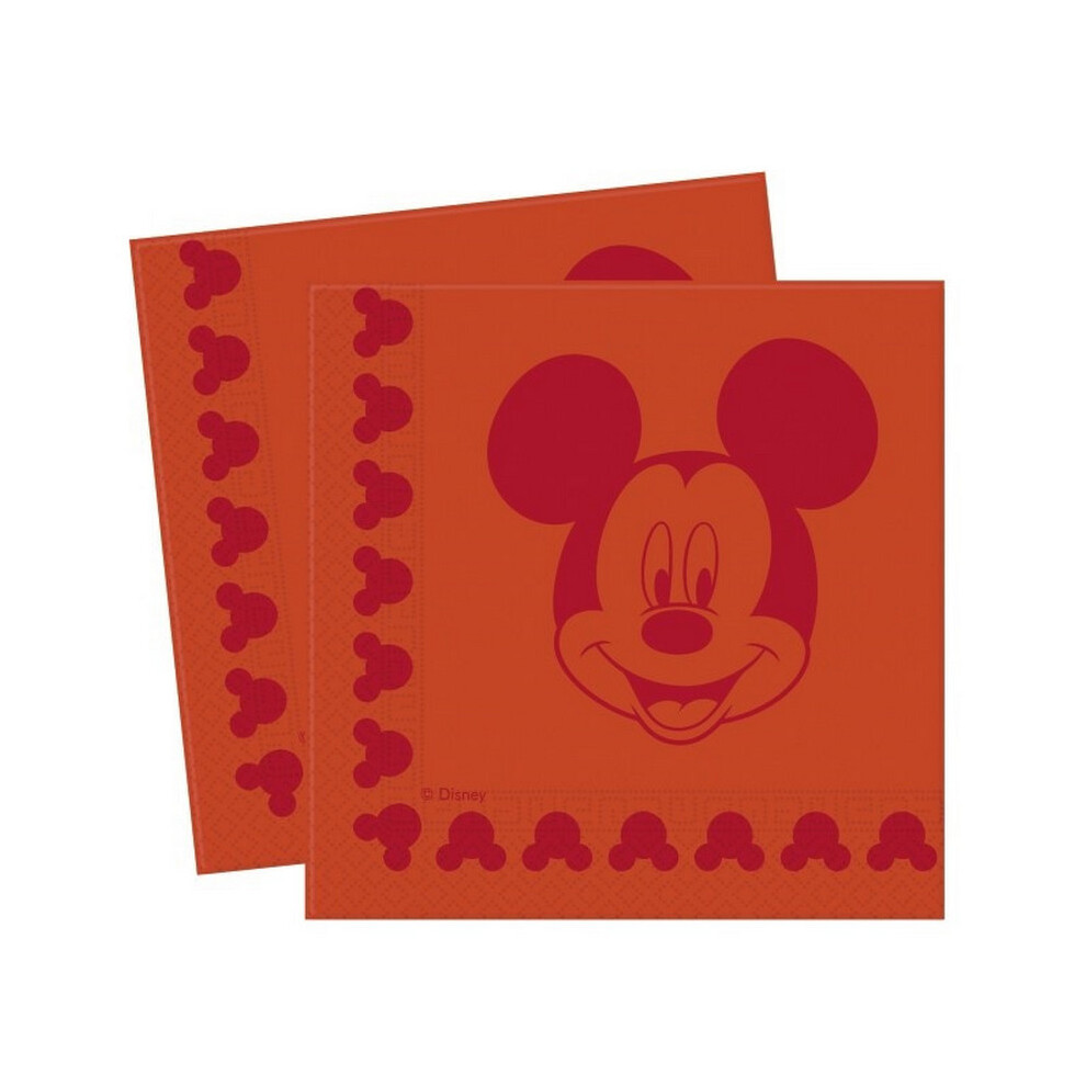 Mickey Mouse Napkins (Pack Of 20)