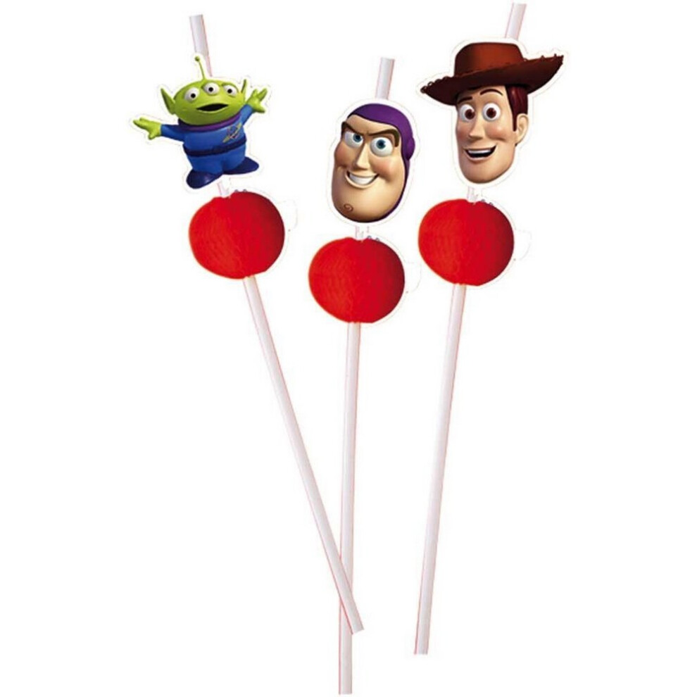 Toy Story Characters Disposable Straws (Pack of 6)