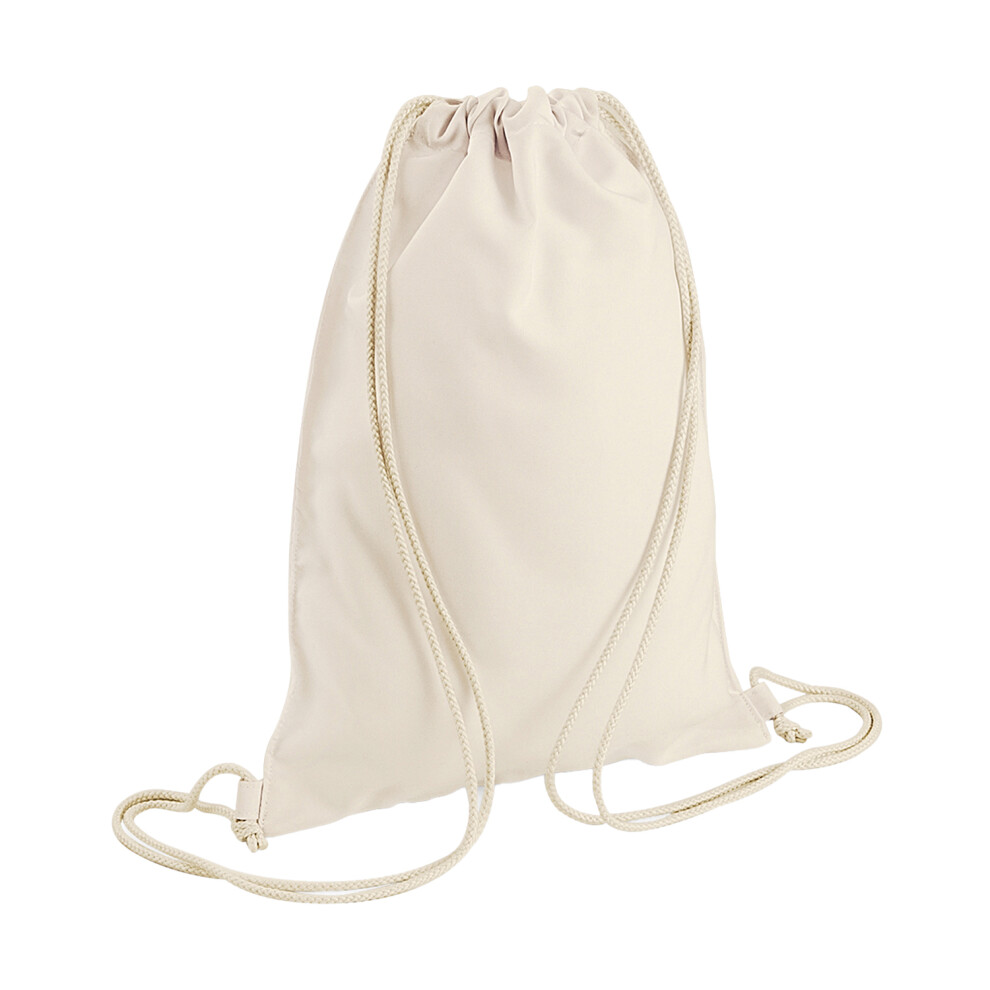 (One Size, White) Bagbase Sublimation Drawstring Bag