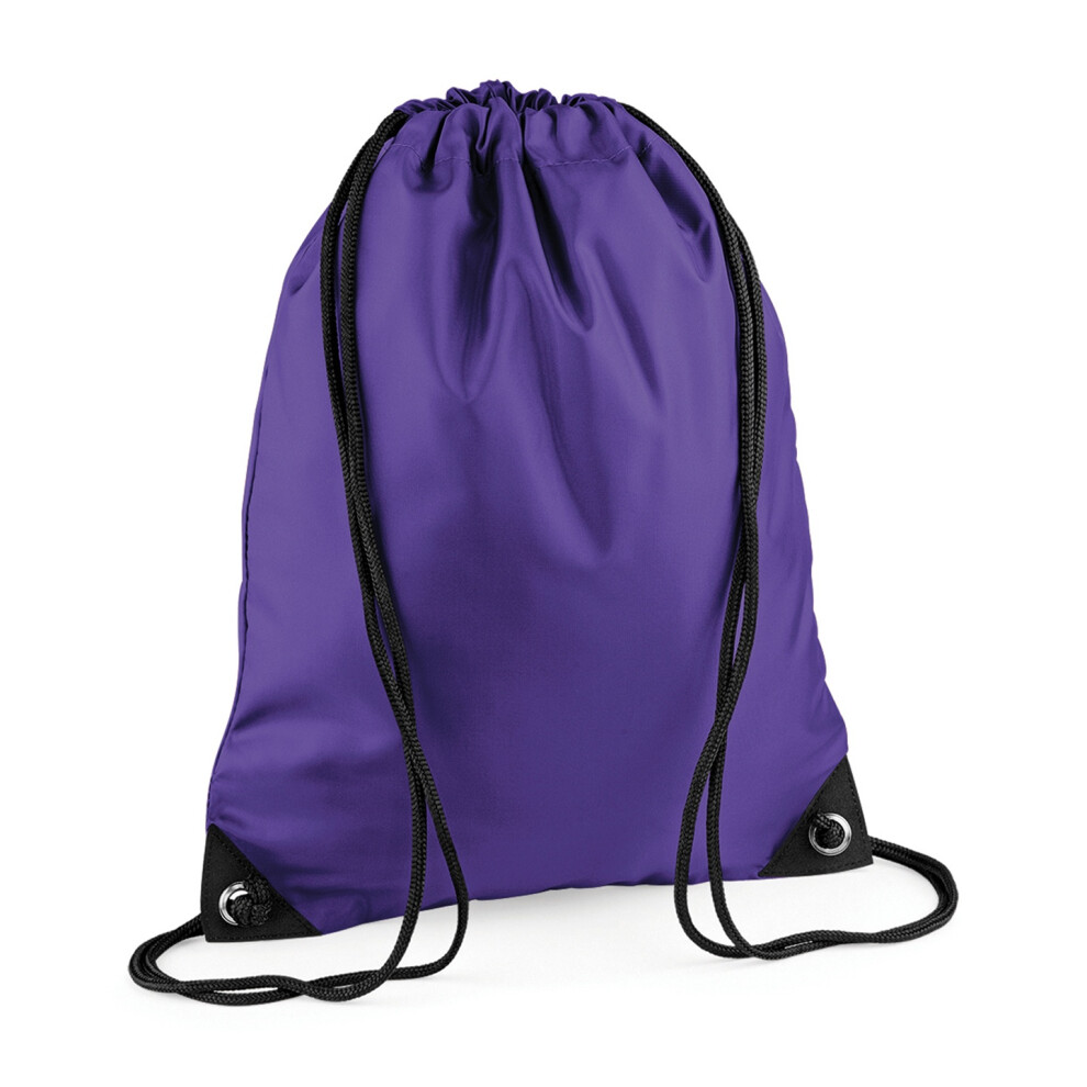 Bagbase Unisex Purple (One Size, ) Premium Drawstring Bag