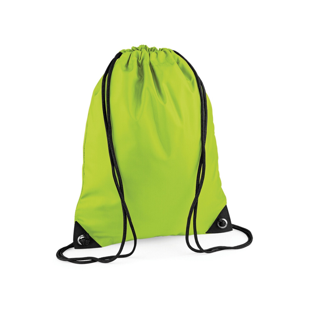 Bagbase (One Lime) Premium Drawstring Bag Unisex Multicoloured 45Cm