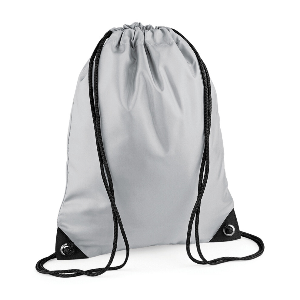 Bagbase Unisex Grey (One Size, Light ) Premium Drawstring Bag