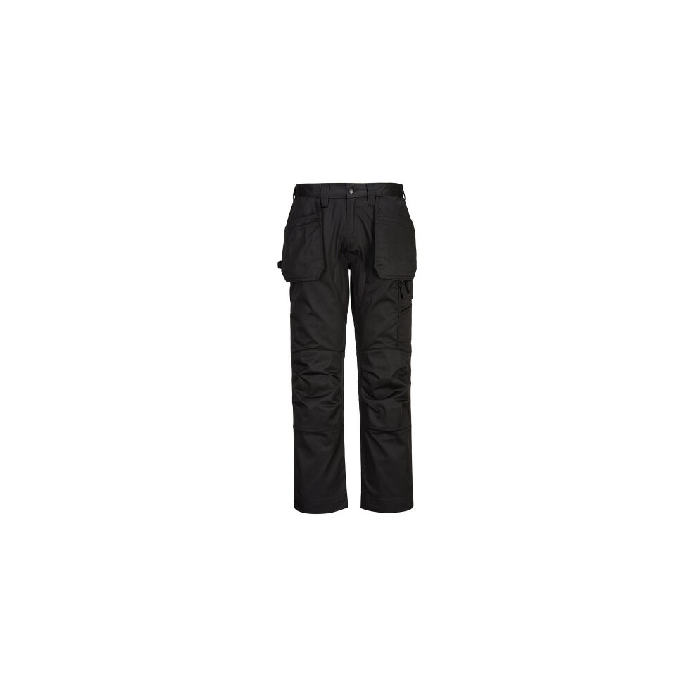 (38R, Deep Navy/Black) Portwest Mens WX2 Cargo Trousers