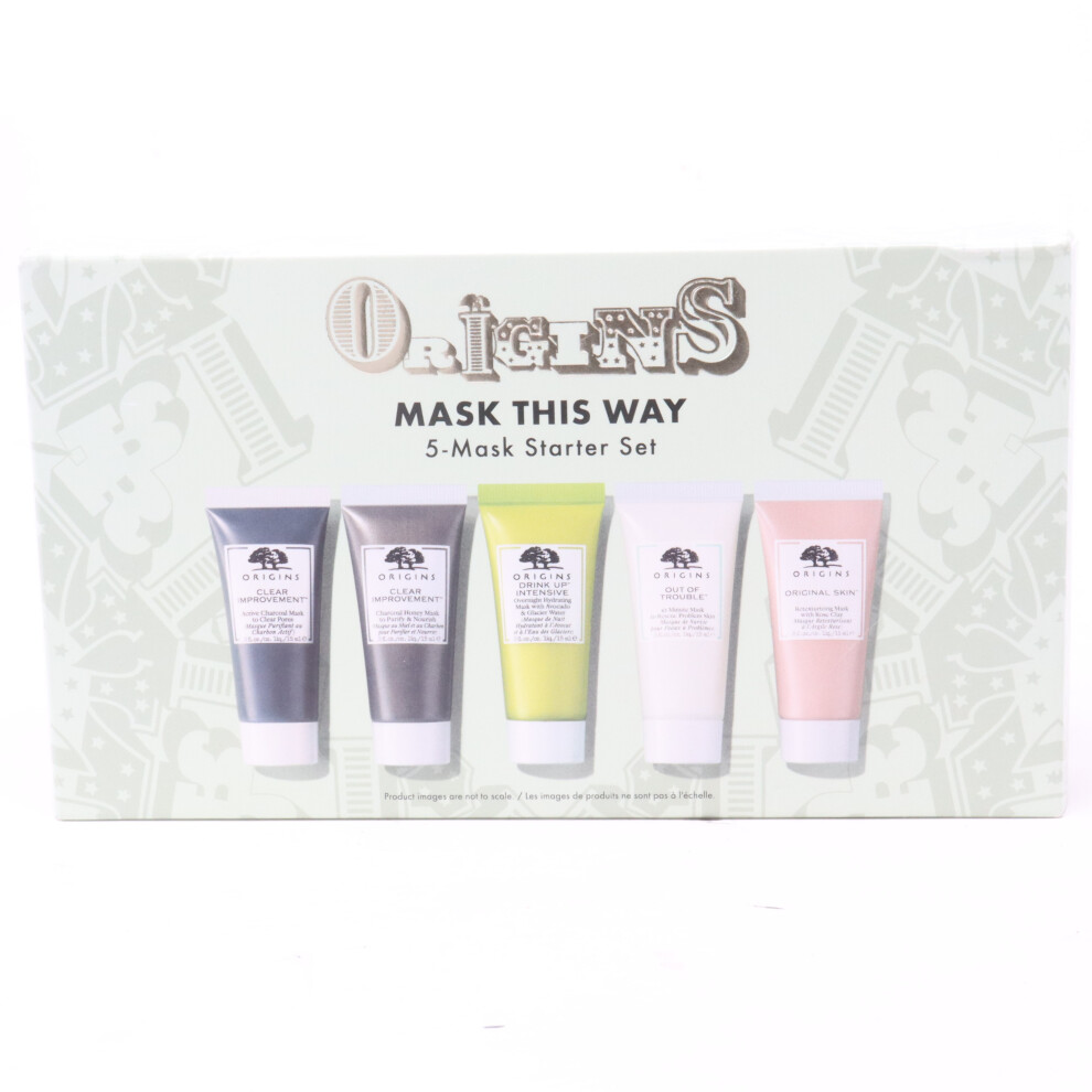 Origins Mask This Way 5-Pcs Mask Starter Set  / New With Box