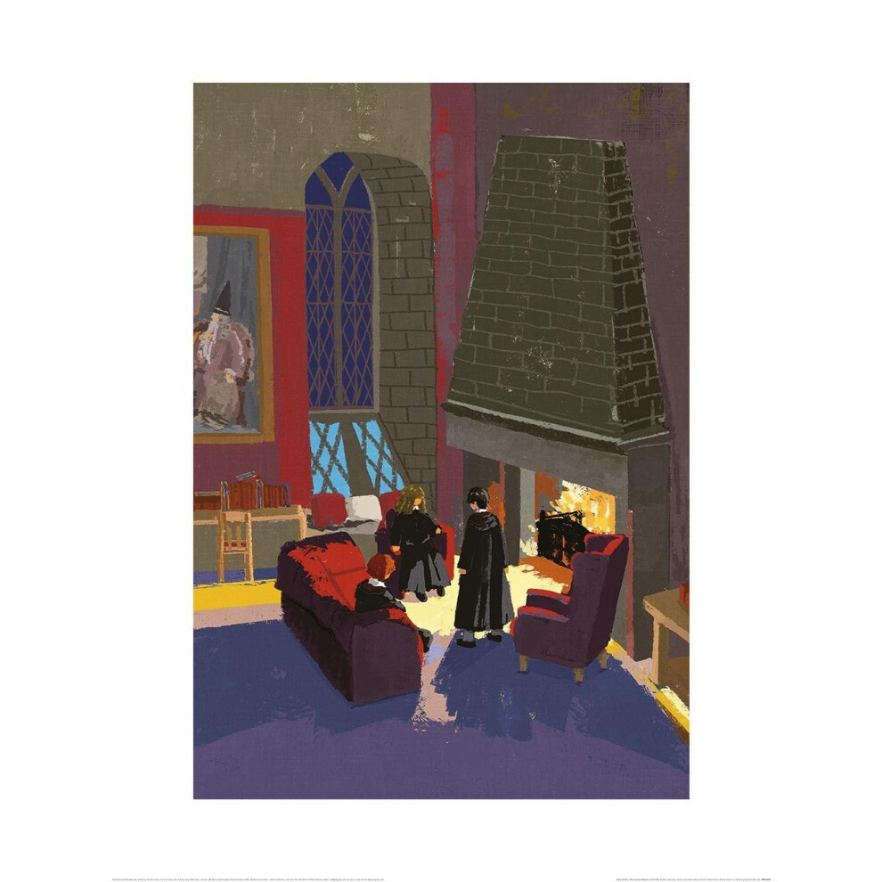 (80cm x 60cm, Multicoloured) Harry Potter The Common Room Print