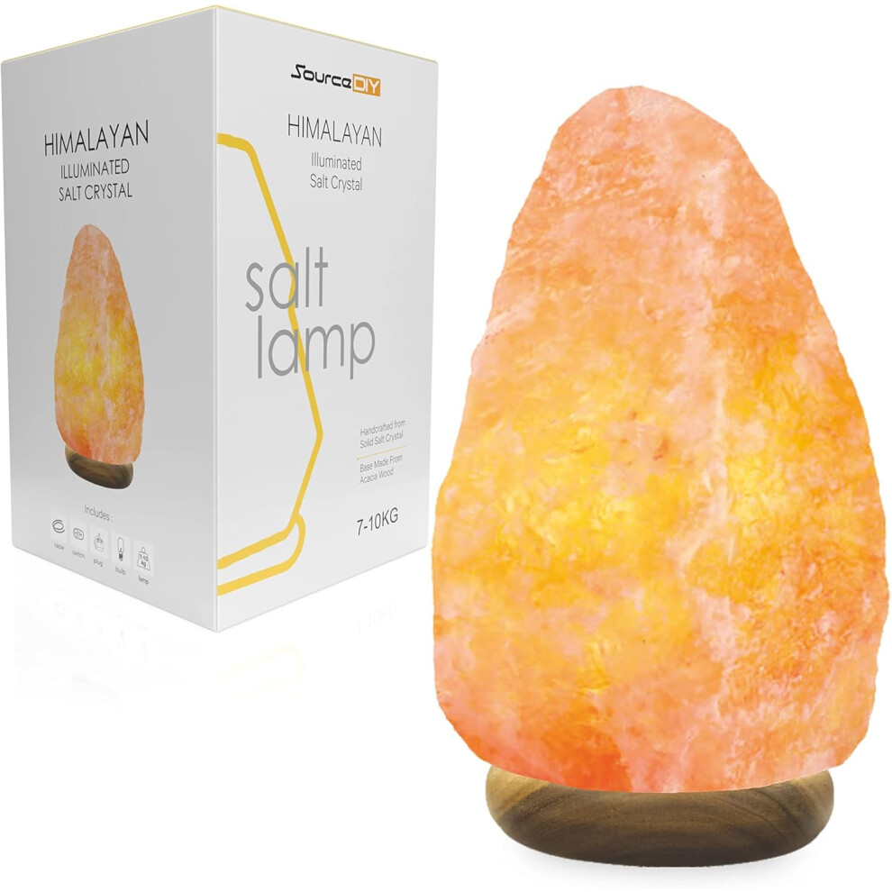 Salt Lamp 7-10 Kg Himalayan Natural Pink Crystal Rock Night Light Bedside Table Lamp