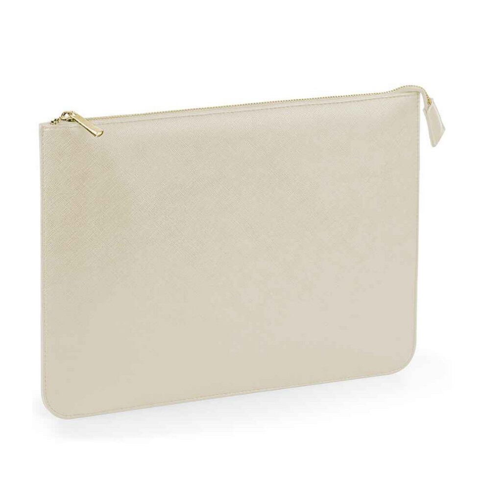 (One Size, Oyster) Bagbase Boutique Leather-Look PU Document Sleeve