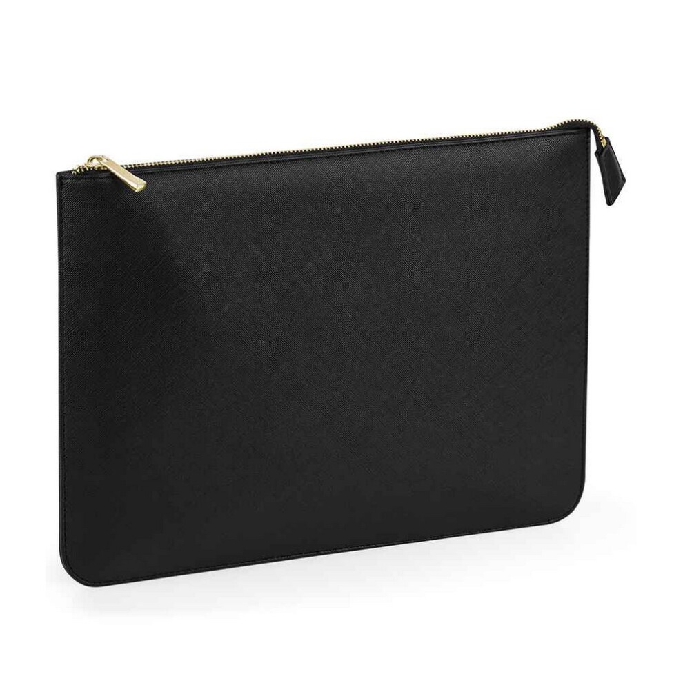 (One Size, Black) Bagbase Boutique Leather-Look PU Document Sleeve