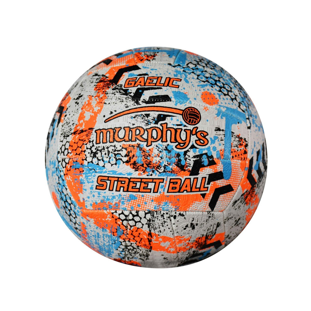 Murphys White/Orange/Cyan (4, /Fluorescent /Cyan) Gaelic Street Football