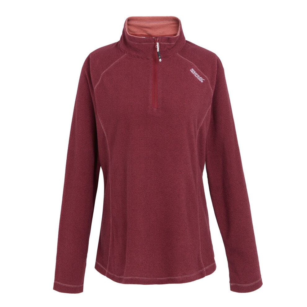 (14 UK, Rumba Red) Regatta Great Outdoors Womens/Ladies Montes Half Zip Fleece Top
