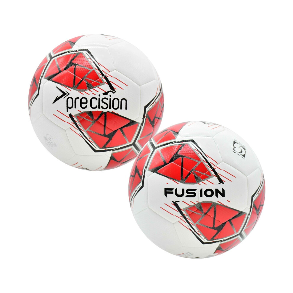 Precision Pictures White/Red/Grey (5, /Black) Precision Fusion Fifa Basic Training Ball Size 5
