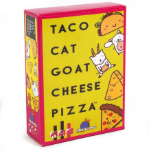 (Yellow Red) Taco Cat Goat Cheese Pizza Card Board Game Family Parties Interactive Gifts