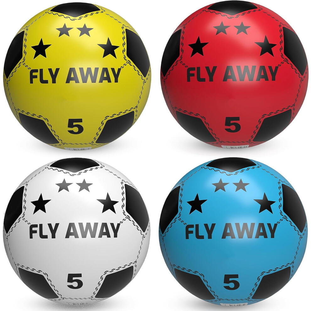 (Pack of 8) Soccer Shoot PVC football For Kids (Deflated) Lightweight Party pack