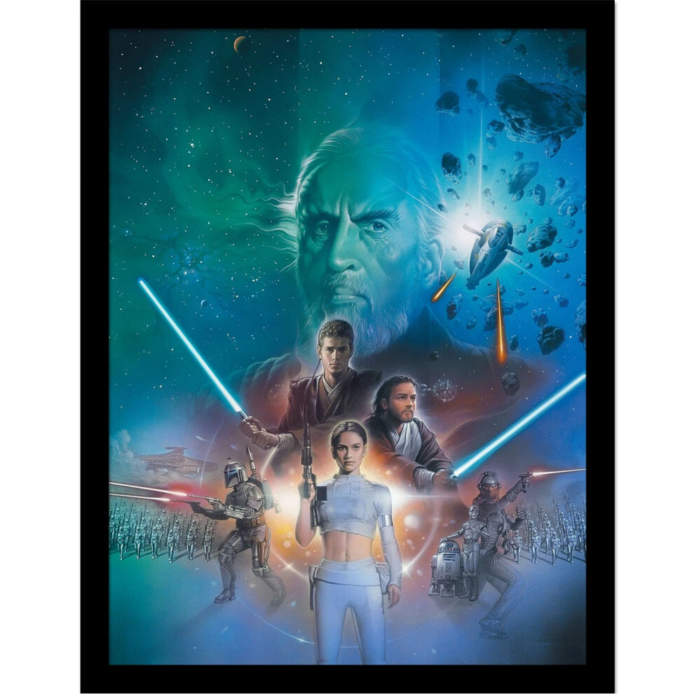 Star Wars Episode II Art Framed Poster