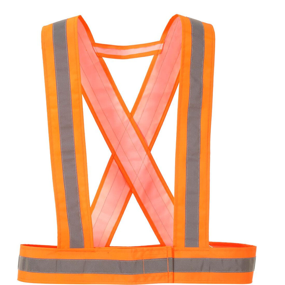 (One Size, Orange) Portwest High-Vis Strap Vest