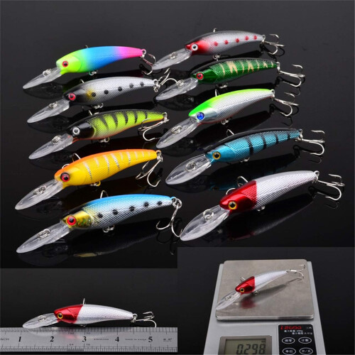 Fishing Lure Kits Artificial Soft Bait Set Including Spinning Lures, Plastic Worm, Frog, Single Hook 2