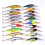 Fishing Lure Kits Artificial Soft Bait Set Including Spinning Lures, Plastic Worm, Frog, Single Hook 1