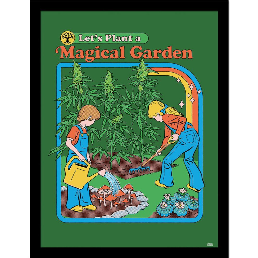 Steven Rhodes Let's Plant A Magical Garden Framed Poster