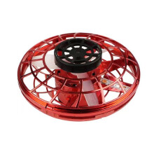 (Red) Flying Pro Ball Boomerang Fidget Spinner Toy Mini Drone Kids Gift Decompression