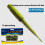 10Pcs Floating Water Dancing Insects with Salty Anti-threaded Needletail Lure 7
