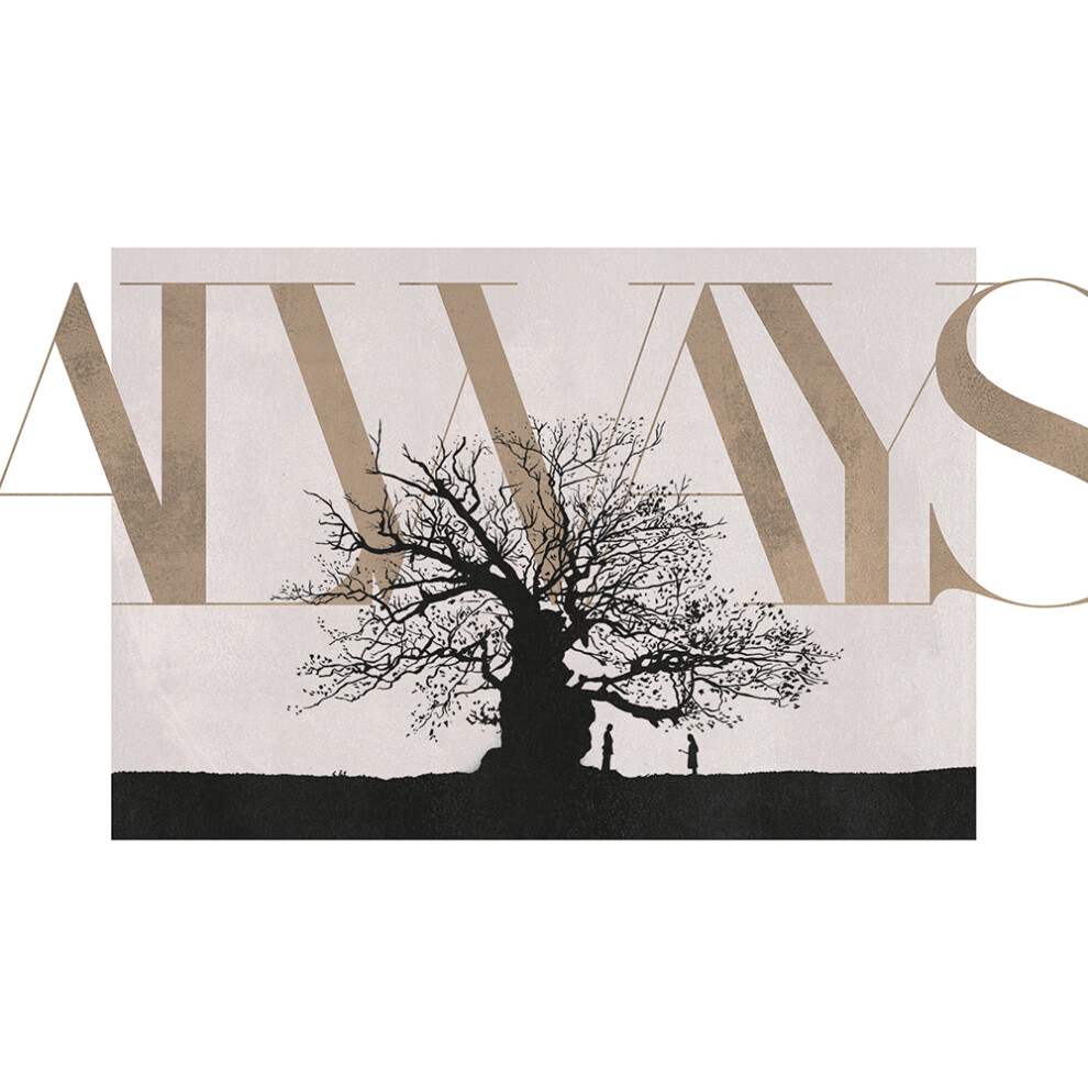 (60cm x 80cm, Black/Cream) Harry Potter Always Print