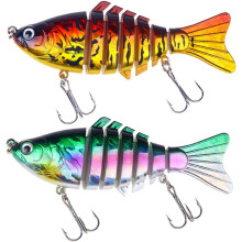2pcs Hard Fishing Lure Bass Fishing Lure Top Water Swimbait for Freshwater Saltwater Minnow Fishing Lure