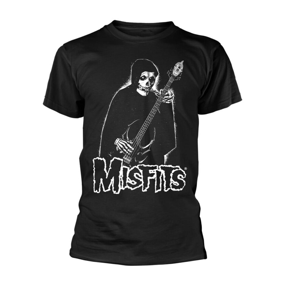 Misfits Unisex Adult Bass Fiend T-Shirt - Black - Size: 38/Regular/12