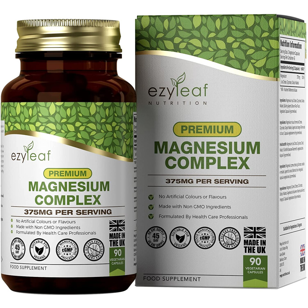 Ezyleaf Premium Magnesium Complex 90 Veg Capsules