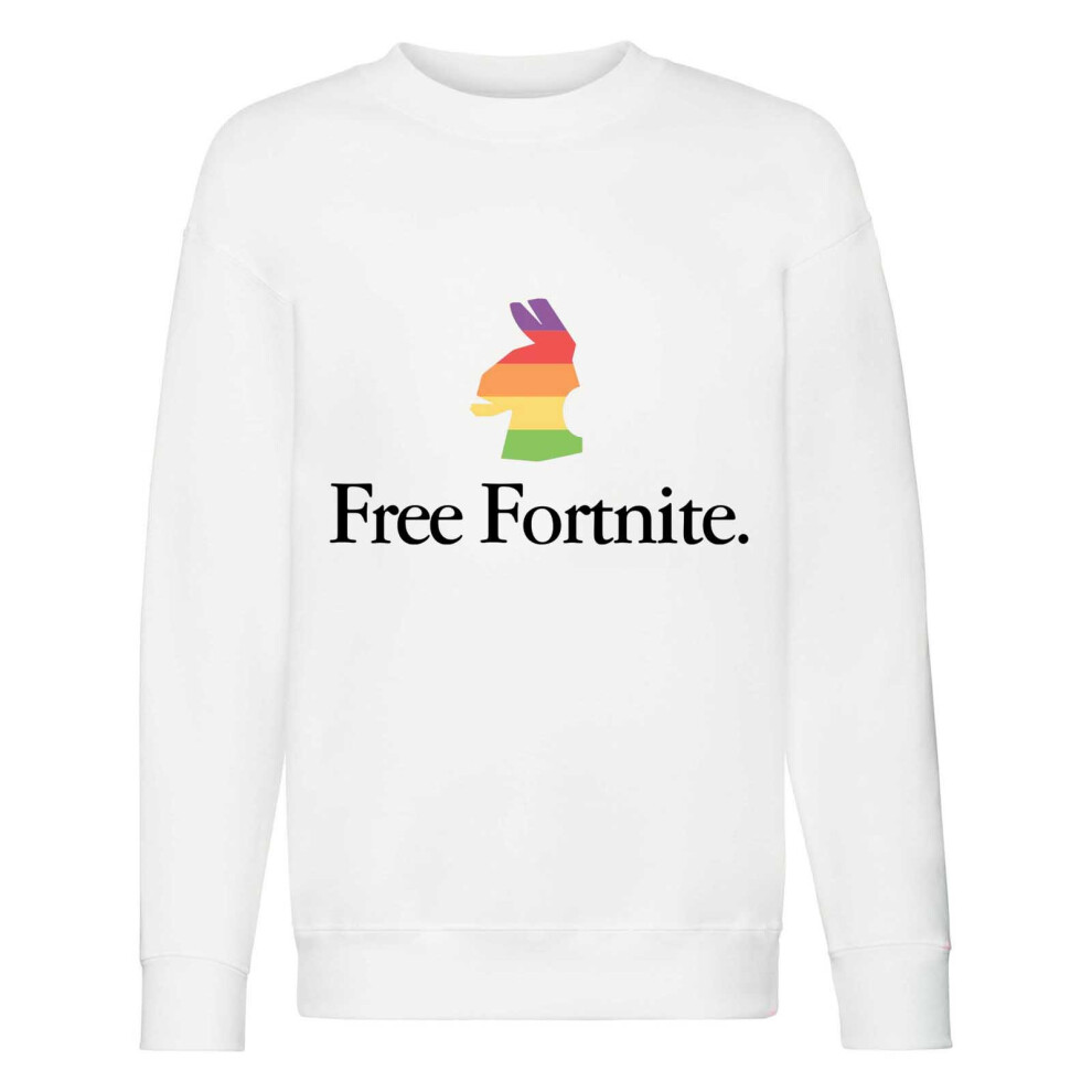 Fortnite Girls Llama Rainbow Sweatshirt