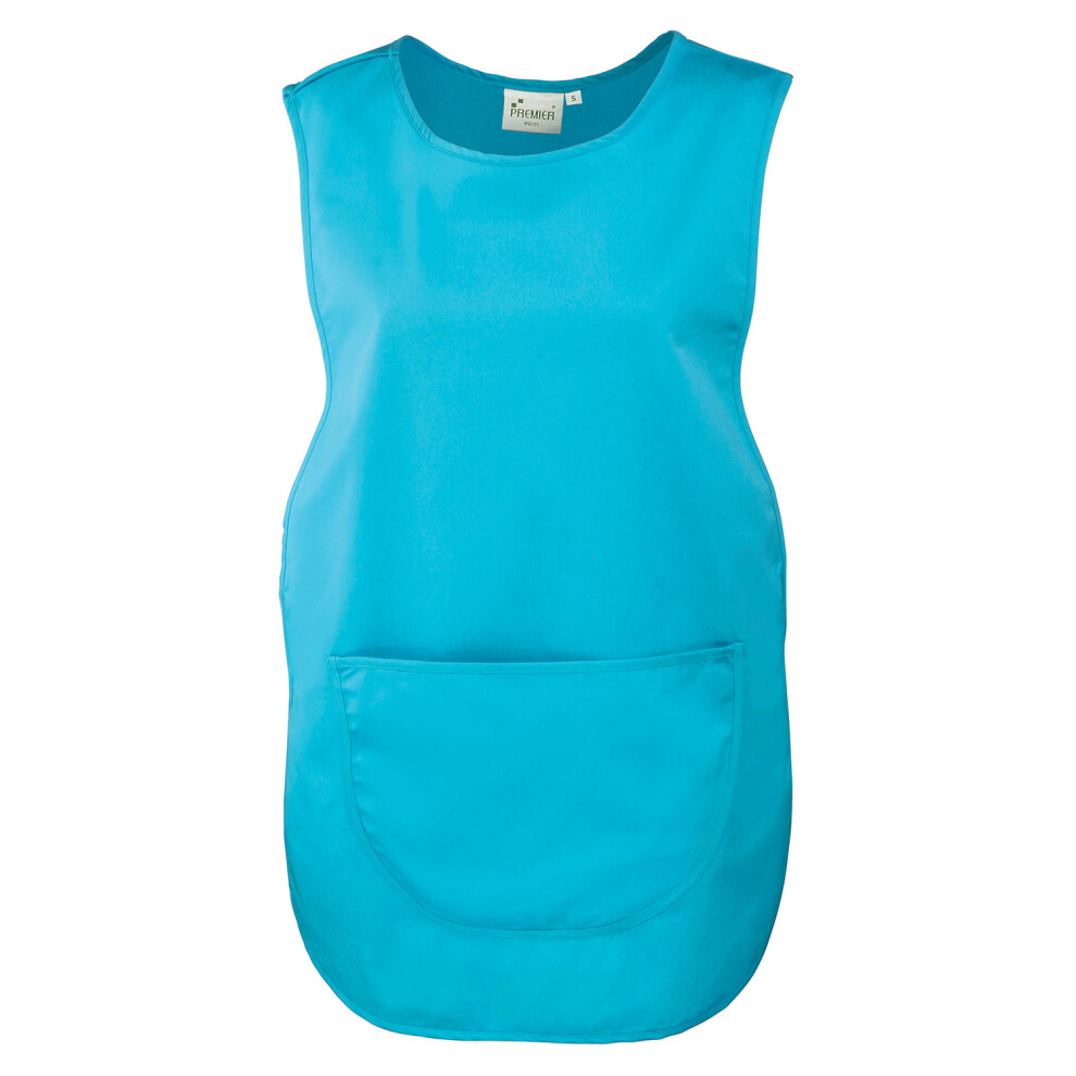 (XL, Turquoise) Premier Plain Pocket Tabard