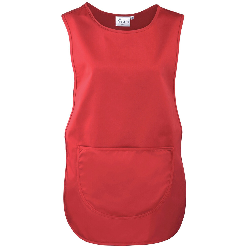 (S, Red) Premier Plain Pocket Tabard