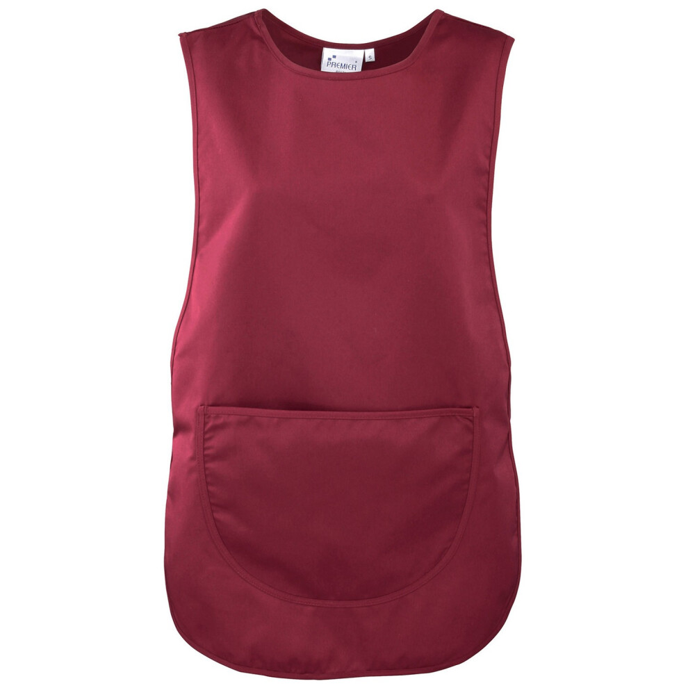 (XL, Burgundy) Premier Plain Pocket Tabard