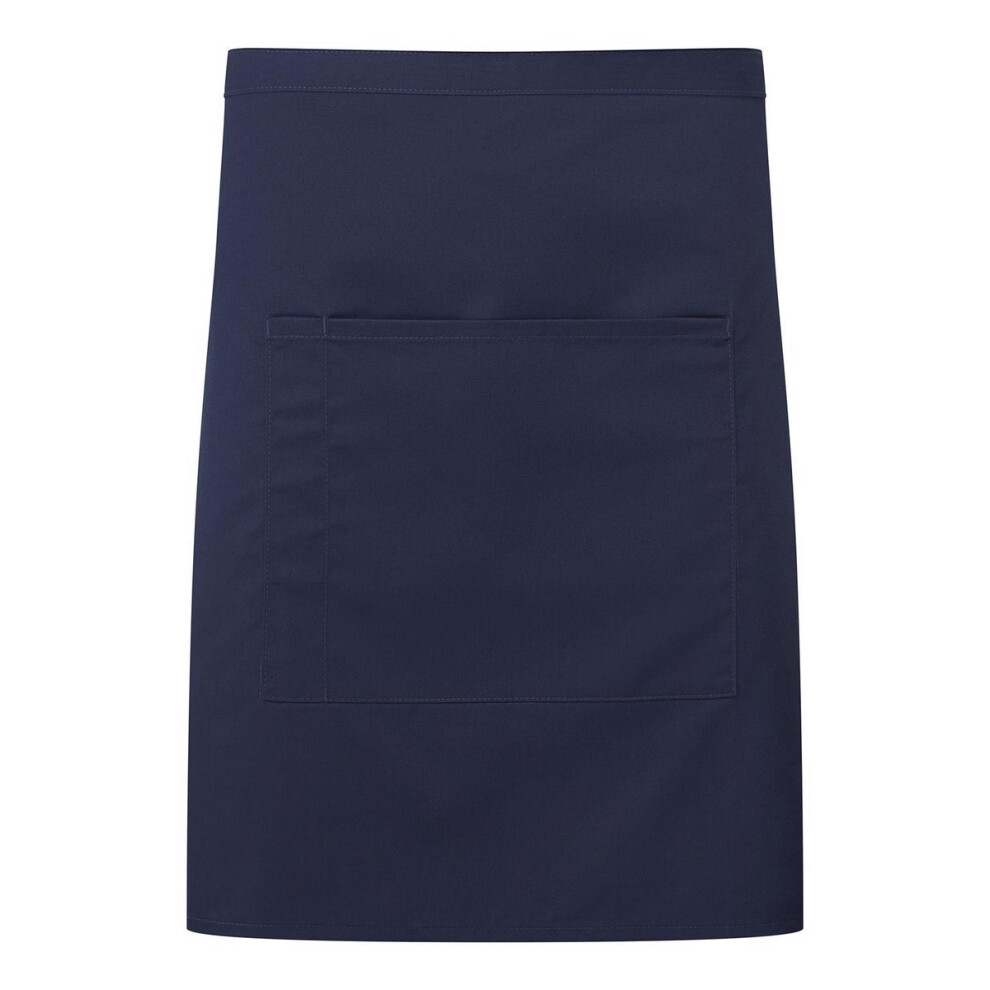 (One Size, Navy) Premier Pocket Short Apron