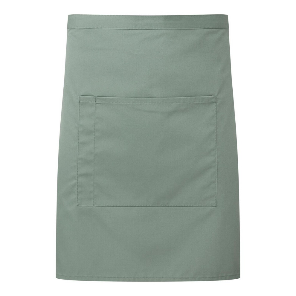 (One Size, Sage) Premier Pocket Short Apron