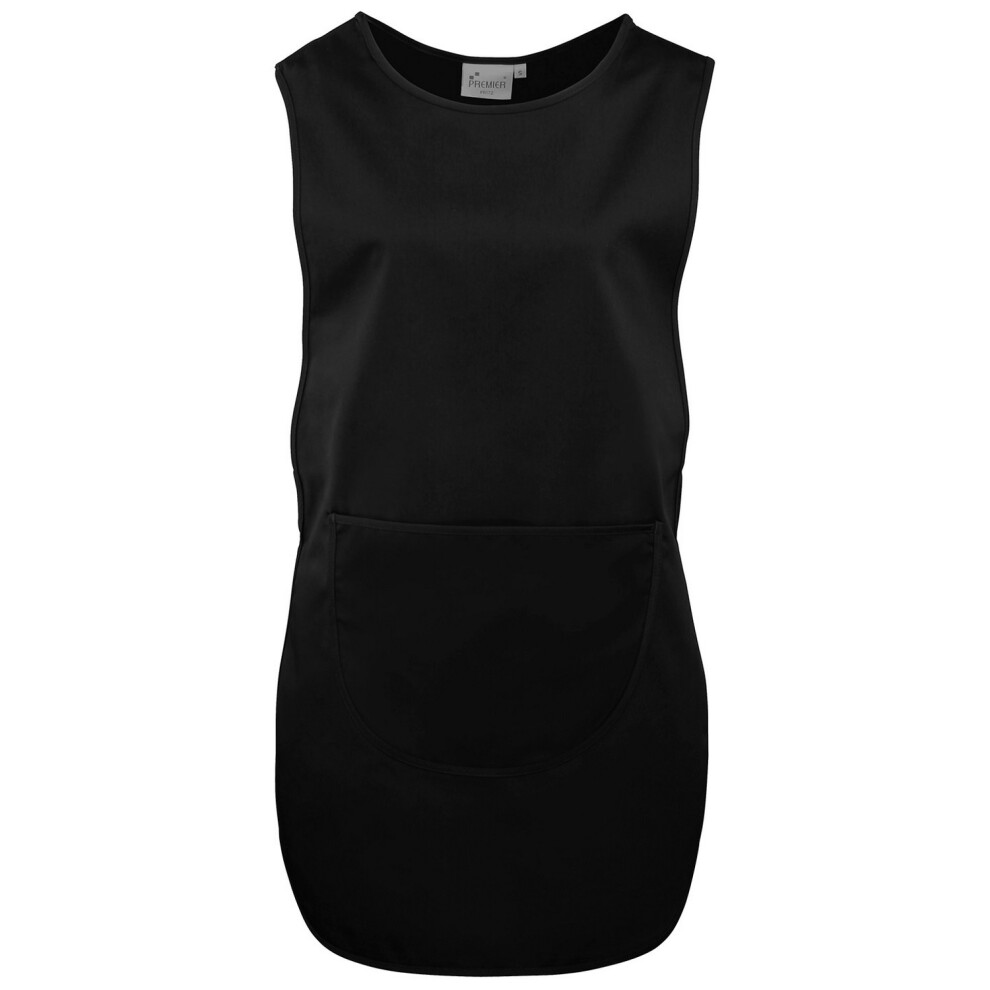 (L, Black) Premier Plain Pocket Tabard