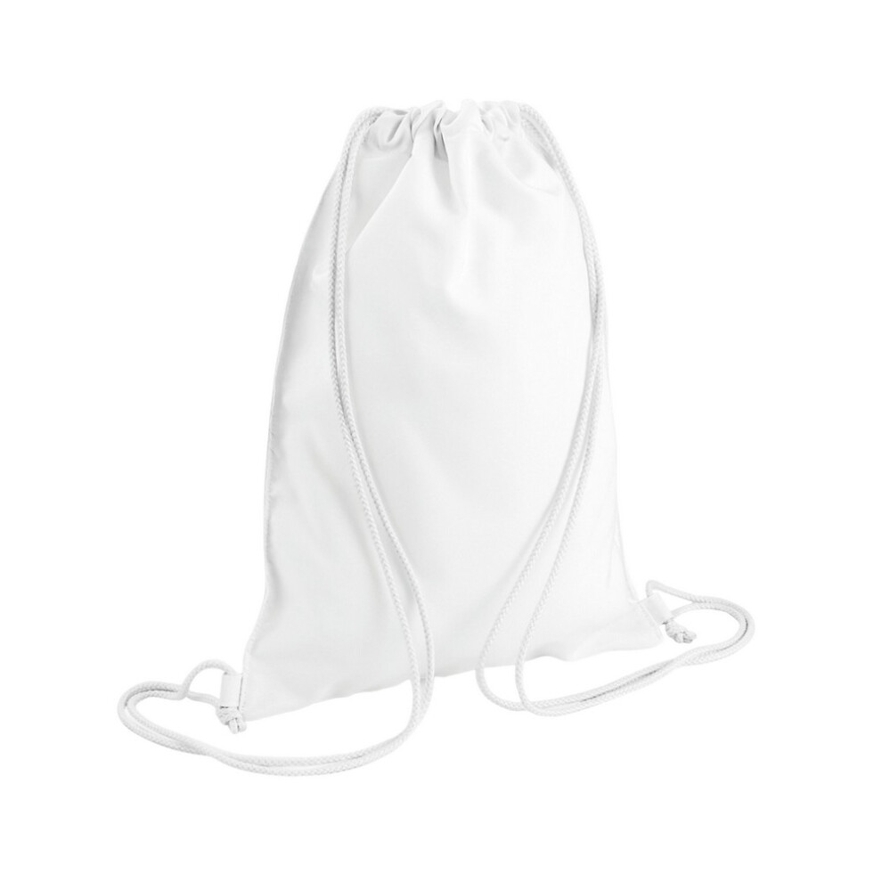 (One Size, White) Bagbase Sublimation Drawstring Bag