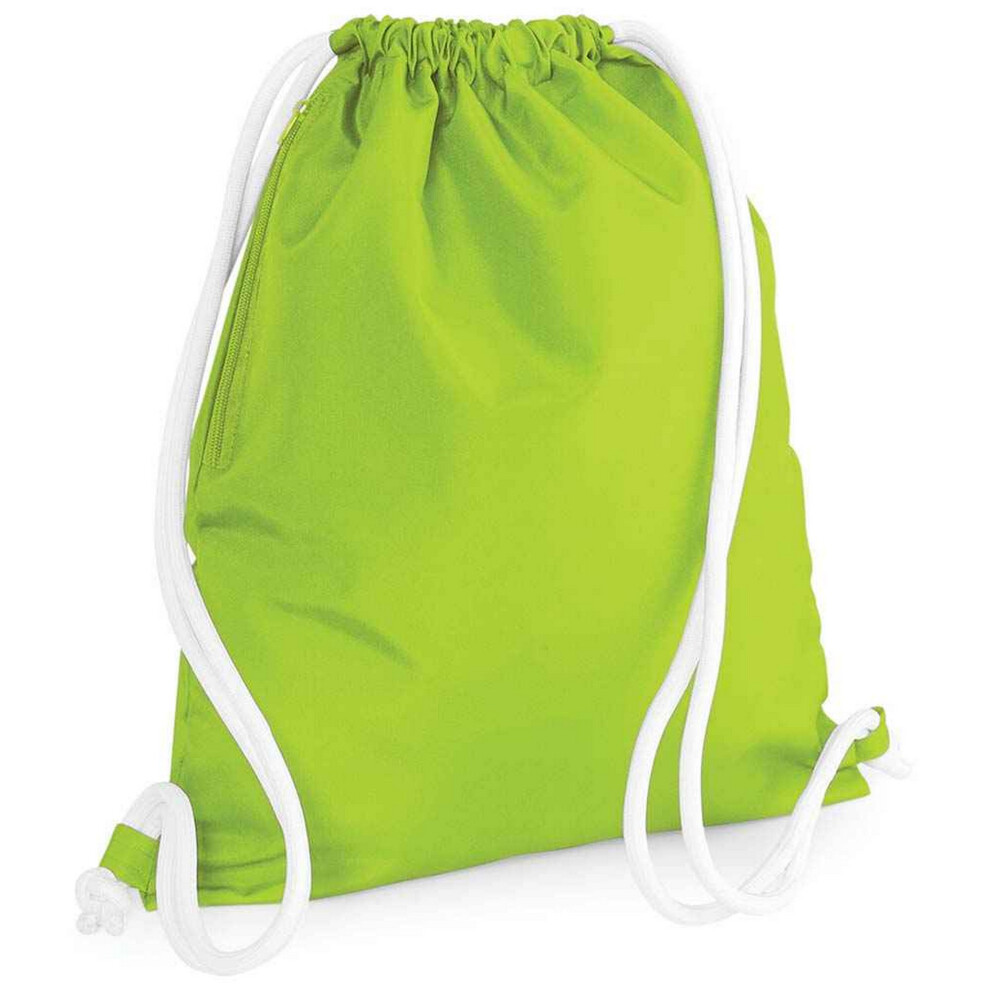 New Bagbase Unisex (One Lime) Icon Drawstring Bag 48Cm