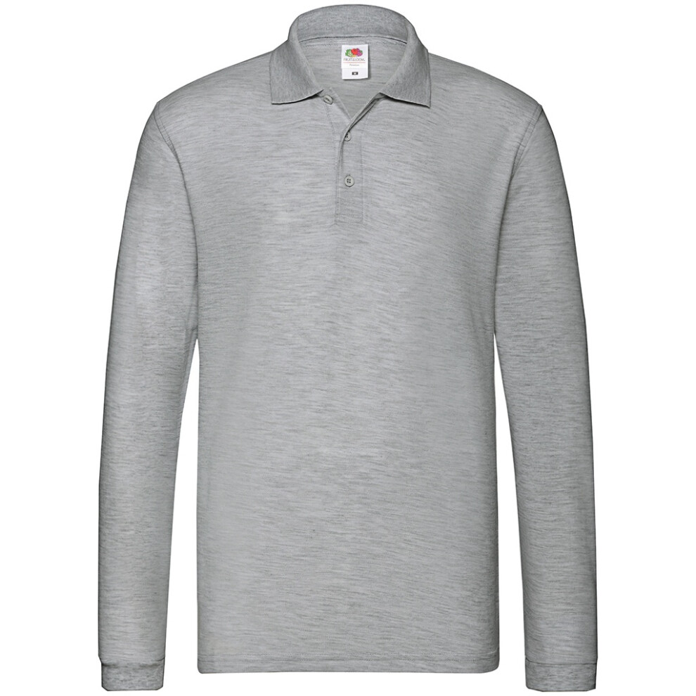 Premium Pique Long-Sleeved Polo Shirt