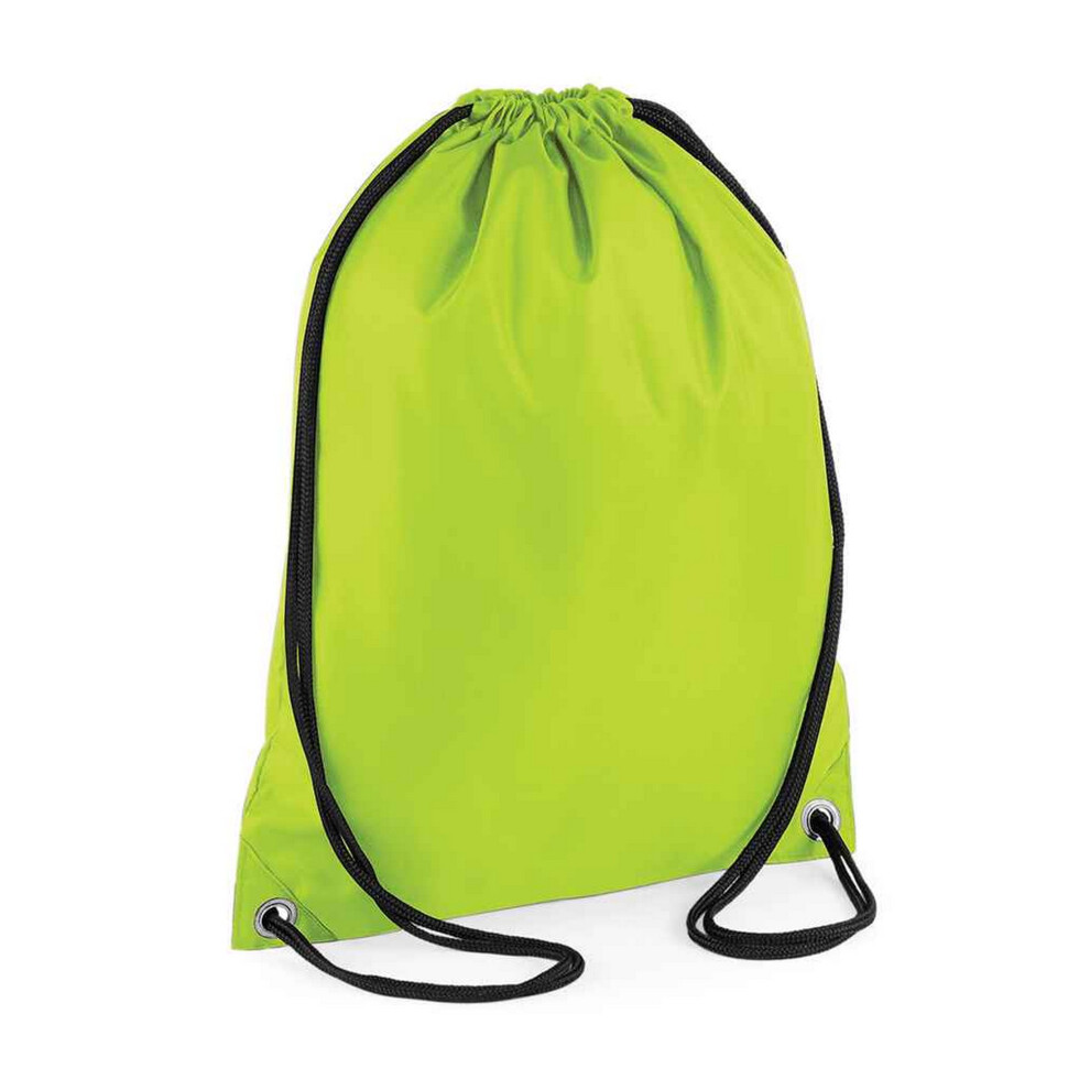 Bagbase (One Lime) Budget Drawstring Bag Unisex 45Cm