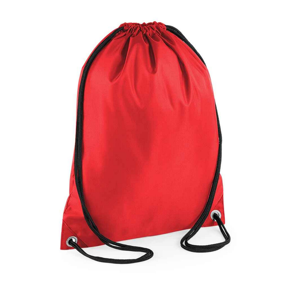Bagbase (One ) Budget Drawstring Bag Unisex Red 45Cm
