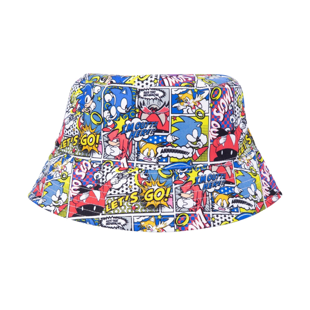 Sonic The Hedgehog Childrens/Kids Comic Bucket Hat