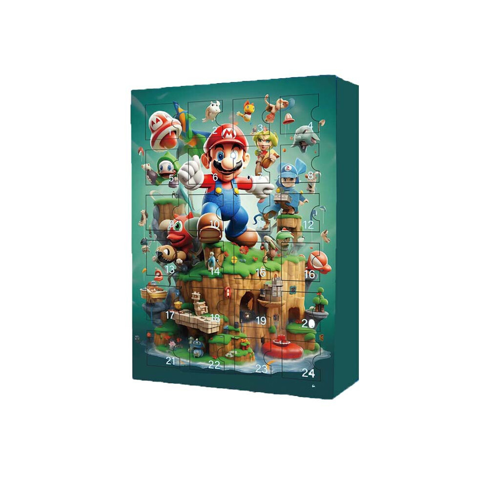 24Pcs Mario 2024-2025 Advent Calendar 24 Days Xmas Countdown Gifts