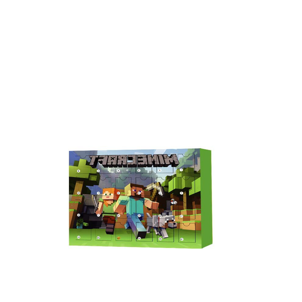 2024-2025 Kids Christmas Minecraft Figures 24 Days Countdown Advent Calendar Toys Surprise Xmas Gifts