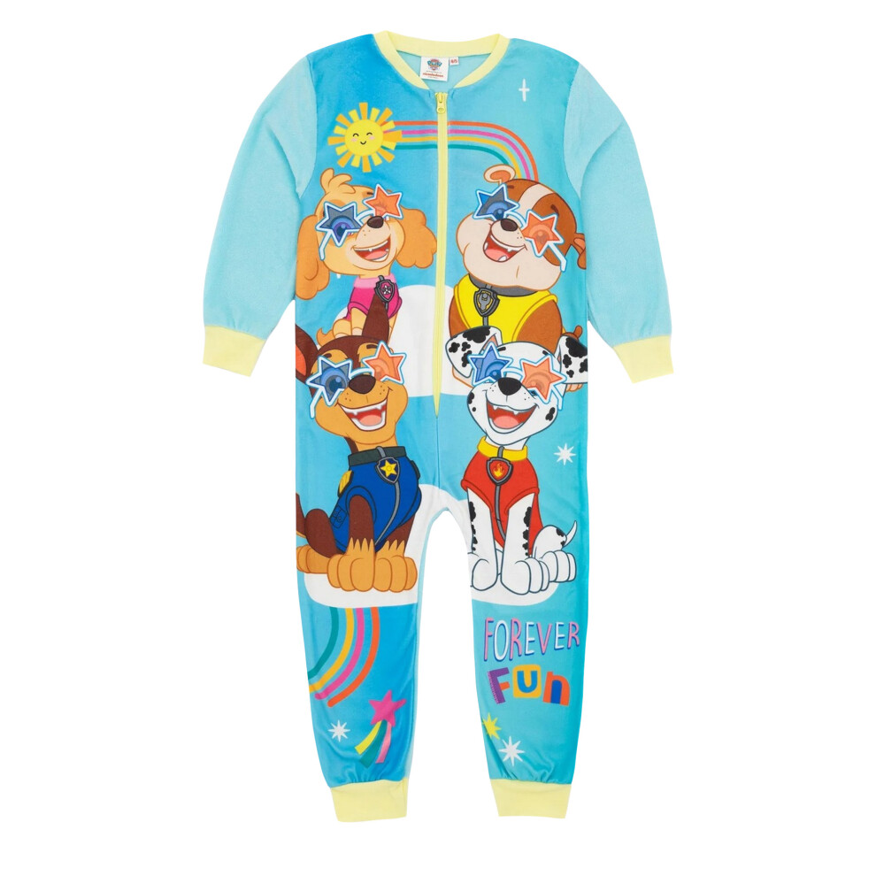 (18-24 Months, Sky Blue/Cream) Paw Patrol Childrens/Kids Forever Fun Sleepsuit