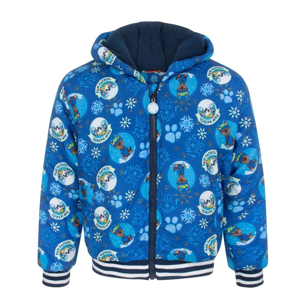 (5 Years, Blue) Paw Patrol Childrens Boys Lets Snow Blue Coat