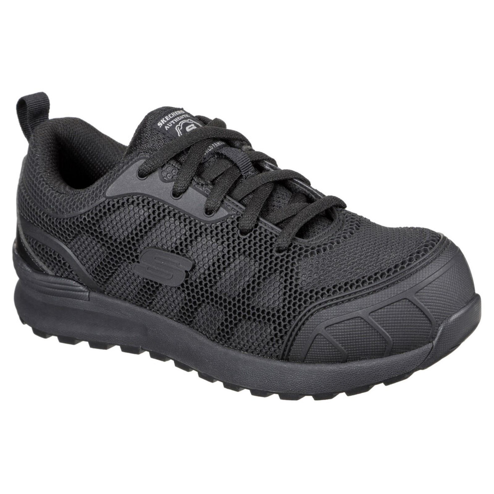 (6 UK, Black) Skechers Womens/Ladies Bulklin Ayak Safety Shoes