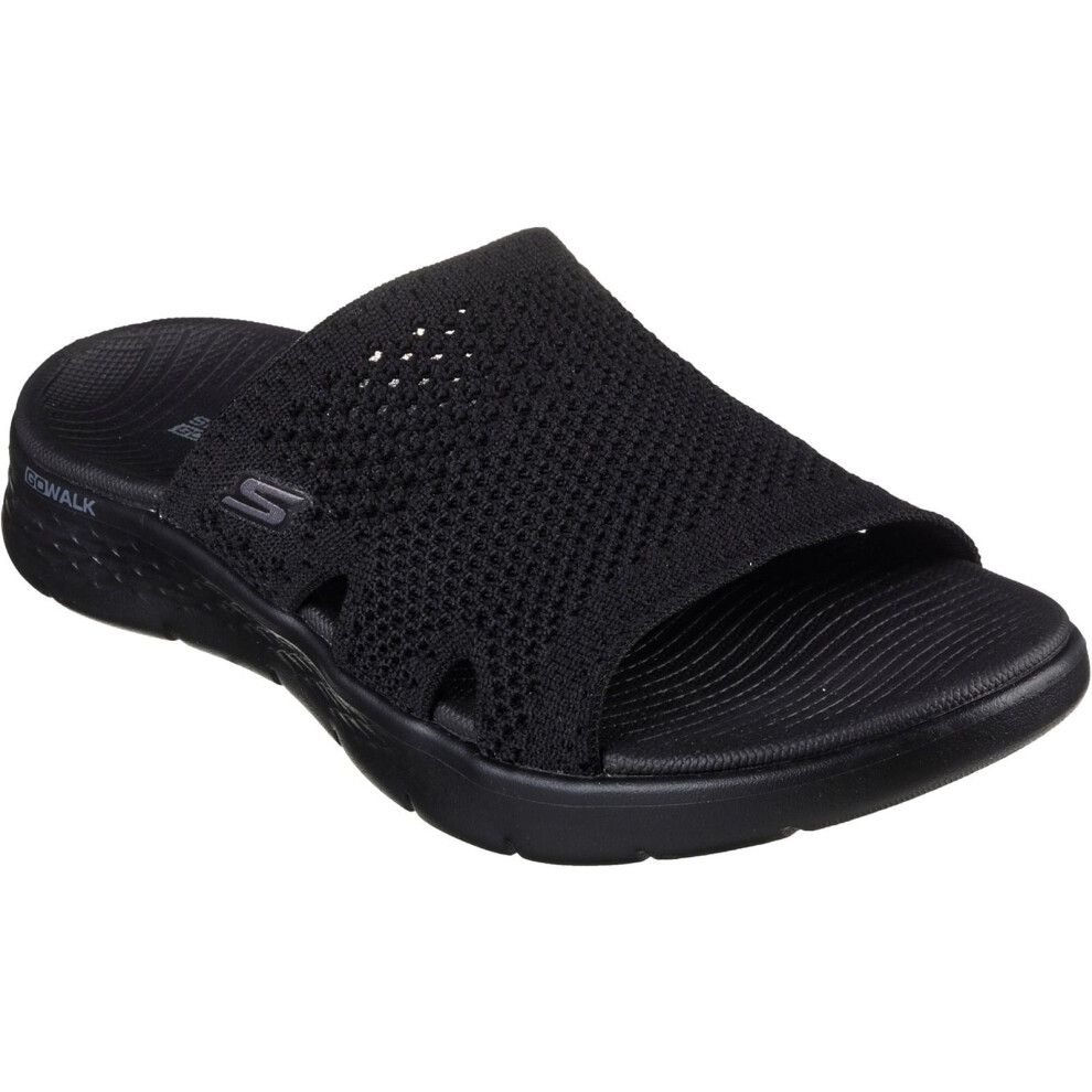 (4 UK, Black) Skechers Womens/Ladies Go Walk Flex Sandals