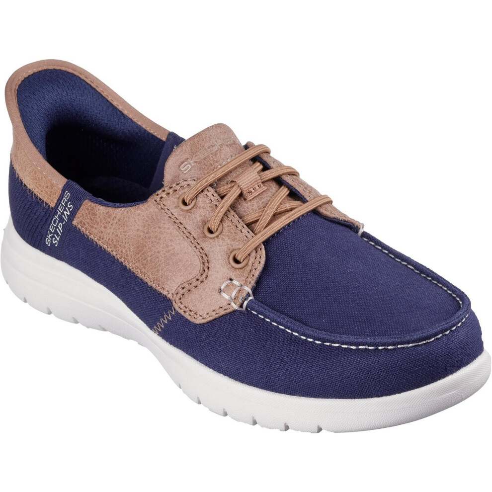 (4 UK, Navy) Skechers Womens/Ladies On The Go Flex Palmilla Boat Shoes